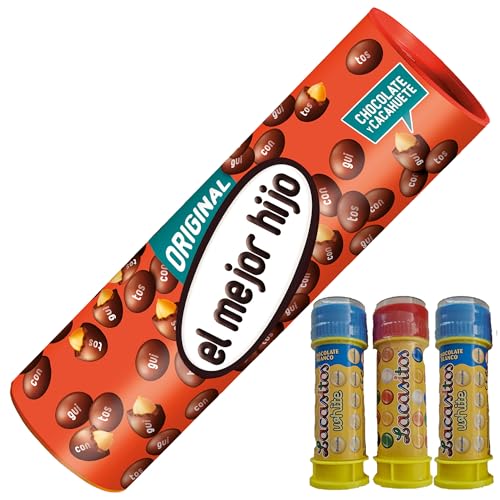 Conguitos Megatubo 1,2 KG-El mejor hijo + 3 POMPEROS LACASITOS