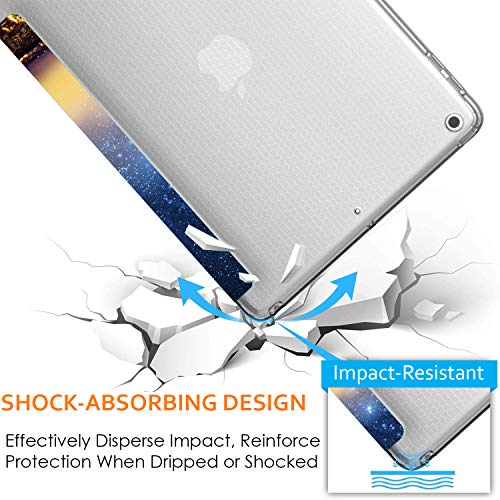 Image of DuraSafe Cases for Old Model iPad 2nd Gen 9.7 inch 2011 TPU Cover A1395 A1396 A1397 MC769HN /A MC770HN /A MC954HN /A MC960HN /A MC979HN /A MC980HN /A MC989HN /A MC916HN /A MC981HN /A MC957HN /A Printed Paris Night