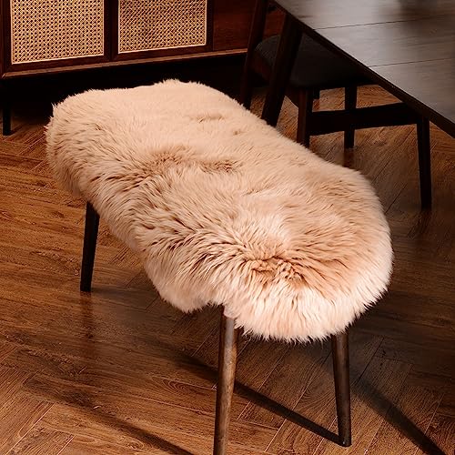 Llb YMDT-1P-TUO Genuine Sheepskin Area Rug Wool Rug Fur Carpet Fluffy Shaggy Fur Rug thumb #2