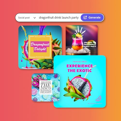 Image of Adobe Express Premium | All-in-One Graphic Design, Video & Social Media Tool | Web, Mobile & Desktop | Email Delivery