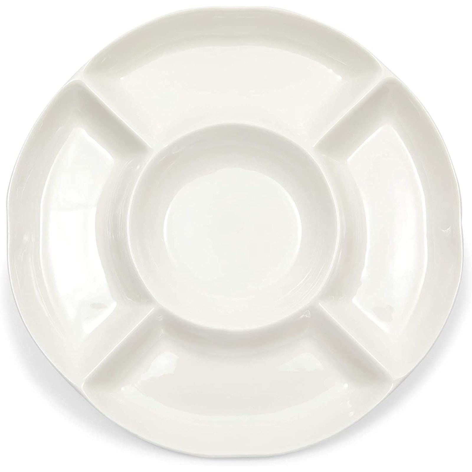 Amazon.co.jp: セラミックサービングプレート 仕切り付きトレイ チップ