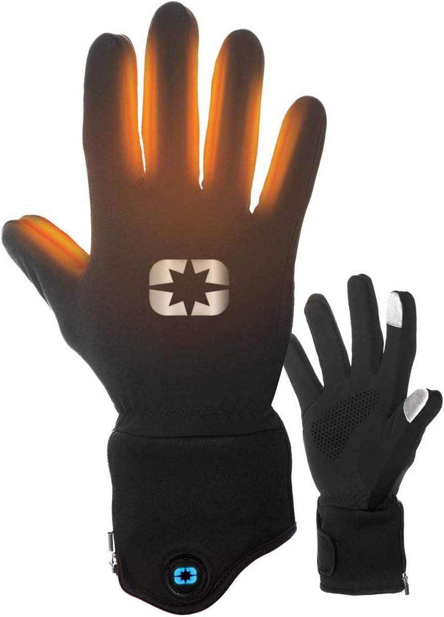 Polaris Heated Glove Liner, Pair, Winter and Snowmobile Gloves, Insulated, Black, 2833044