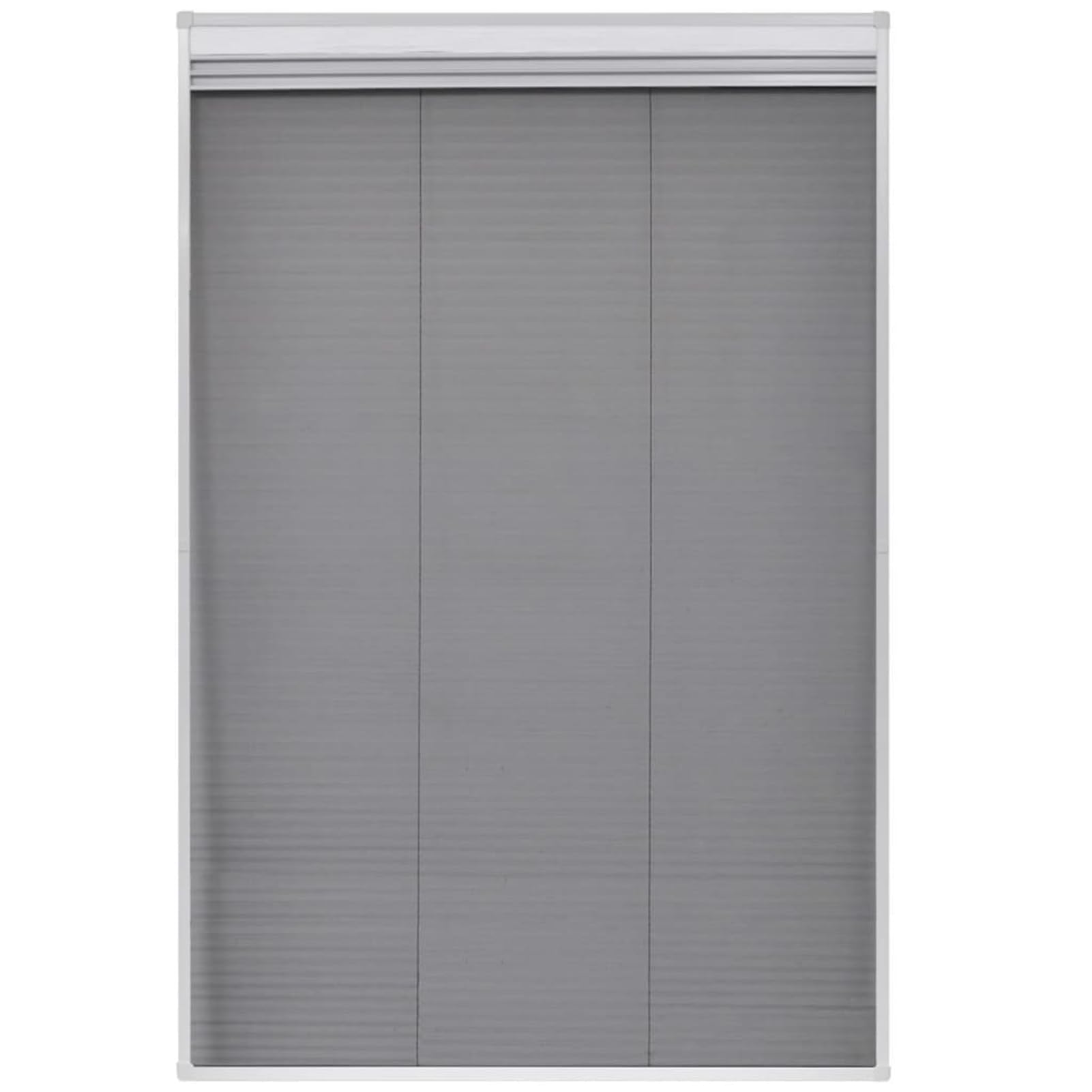 Insektenschutz-Plissee, Duo-Vorhang mit Aluminiumrahmen und PET-Jalousie, Fiberglas-Moskitonetz für Dachfenster, 80 x 120 cm, für Schlafzimmer, Wohnzimmer und Kinderzimmer