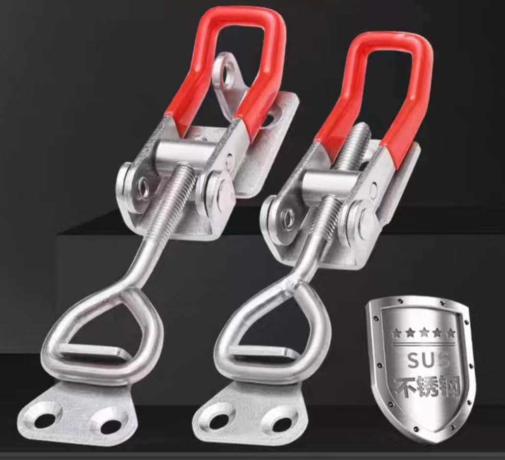 Chiusura a tensione, chiusura a scatto a molla 2 pezzi in acciaio inox cerniera clip morsetto a ginocchiera resistente fermo a ginocchiera fermo a ginocchiera sostituzione morsetto a trazione for port