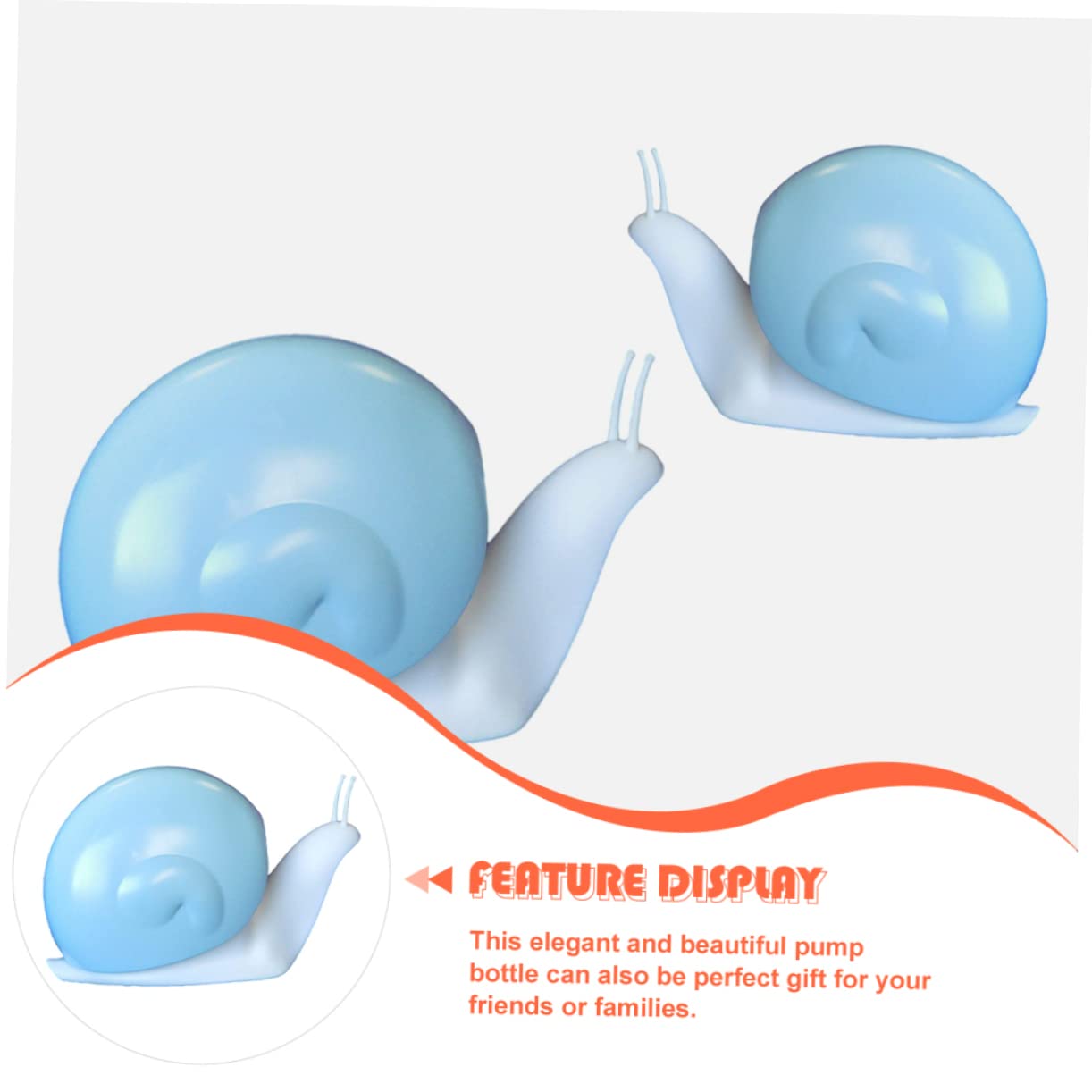 VICASKY Snail Lotion Dispenser Bottle Stylish Pump Dispenser for Shampoo Body Wash Soap for Home Hotel Barber Shop and Salon Use Leak Design