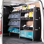 Van Racking & Shelving for Ford Transit Custom SWB (L1) 2024+ Heavy Duty HEXABOARD Van Storage System - Tool Storage Shelves & Work Van Organisation - Driver Side