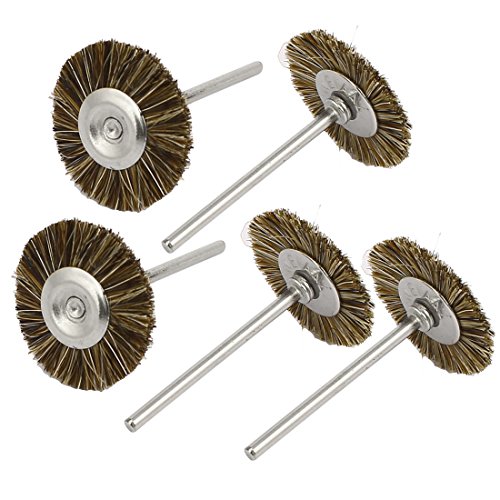 Aexit 2.35mm Dia drill hole 25mm Round Head Bristle Polishing Brush Polishing Tool 5pcs (1030c03910f9c53e2231e38d7ecf2536)