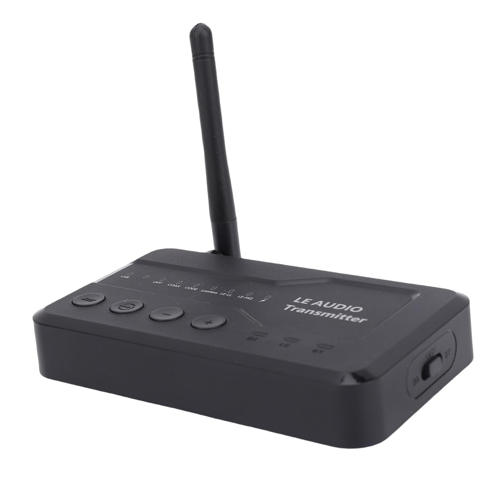 Adaptador de Audio Bluetooth 5.3 Receptor Transmisor Inalámbrico con USB AUX Opt Coax, Antena Externa para Auriculares Bluetooth, Altavoces LE Audio