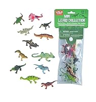 Wild Republic Lizards Mini Polybag, Toy Figurines, Gifts for Kids, Party Supplies, Sensory Play, Kids Toys, 12 Piece Set