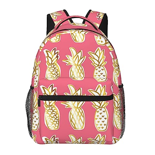 Sac à dos décontracté troupeau d'oiseaux imprimé ananas original
