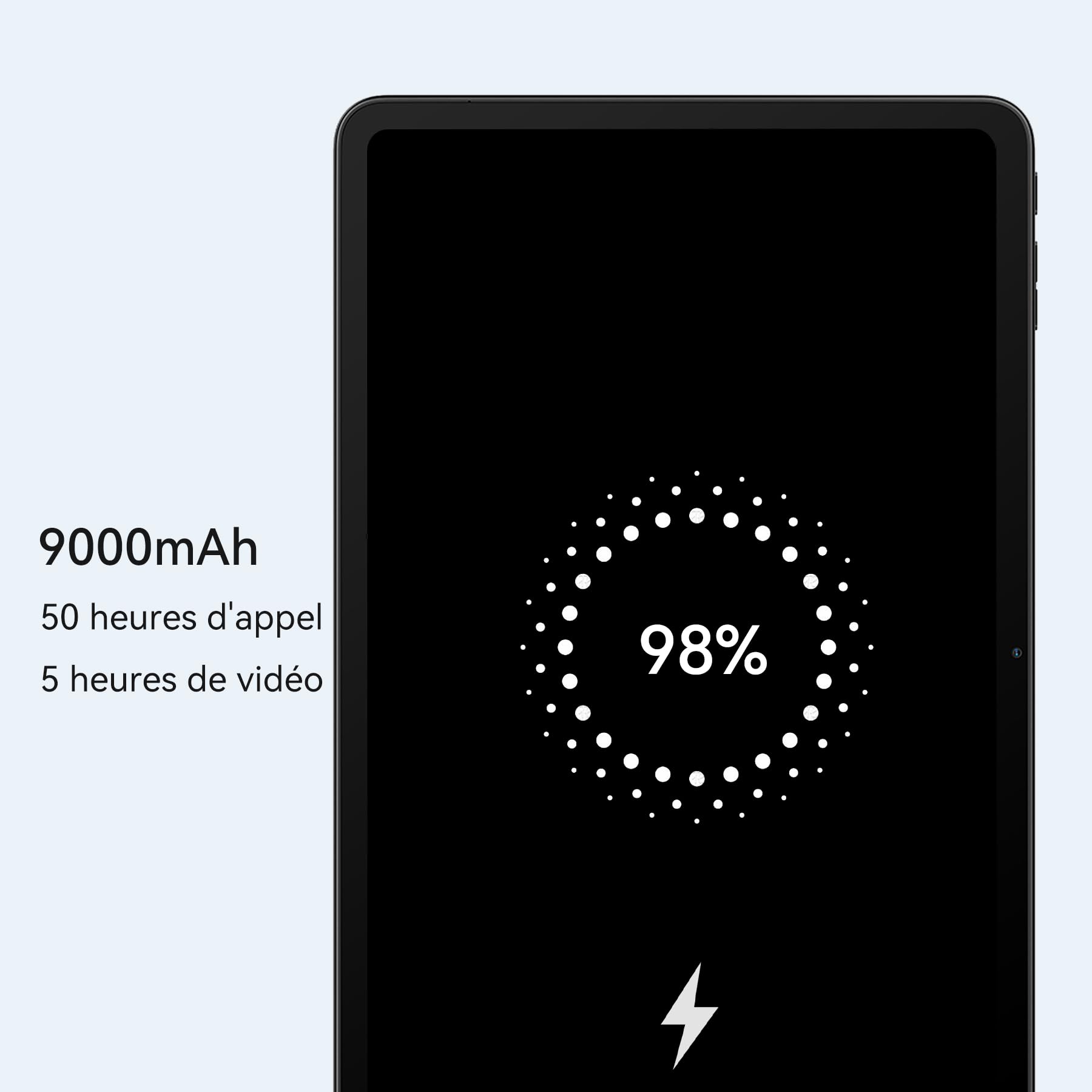 Blackview Mega2 Tablette Android 15 de 12 Pouces, 36 Go de RAM + 256 Go de Stockage, Tablette Tactile 2K FHD 120 Hz avec Batterie 9000 mAh,4G LTE + WiFi 5G