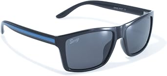 SWAG Global Vision Sunglasses Sleek Blue Color Stripe Down the Side