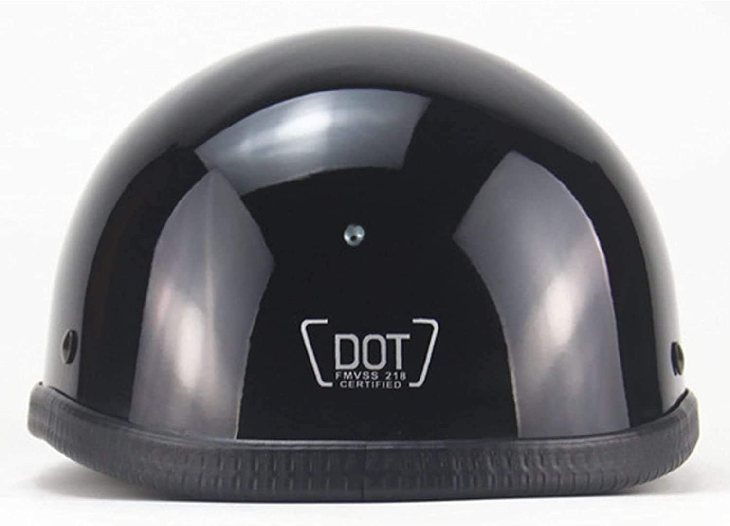 Motorcycle Helmet,German Style Vintage Half Helmet DOT Safety Standard Motorcycle Trend Personality Half Helmet Men and Women Crusier Scooter Helmet (Color : B, Size : XX-Large)