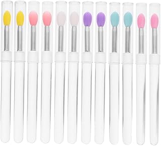 VILLCASE 12pcs Portable Silicone Lip Brush Se...