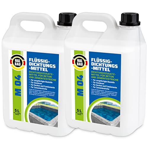 Flüssiger 10L Dichtungsmittel für Beton Zementestrich Mörtelzusatzmittel Plastifizierer M04 Cover
