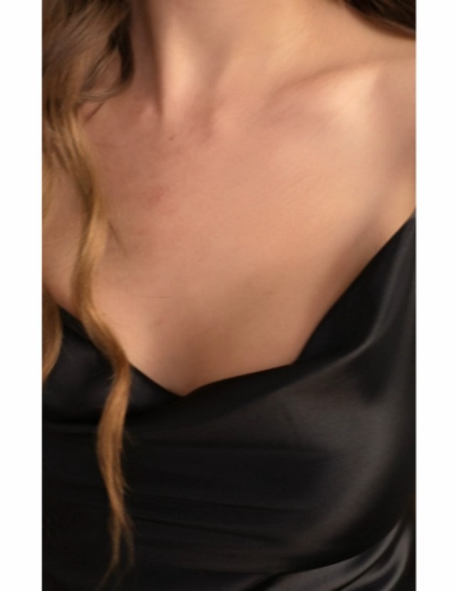 DIDK Dames satijnen jurk cowl partyjurk spaghettibandjes avondjurk Bodycon potloodjurk elegant camisole knielange jurken - Image 7