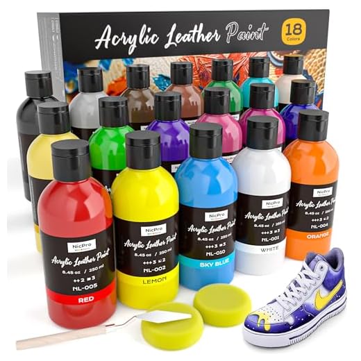 Nicpro 18 Colors Leather Paint Set