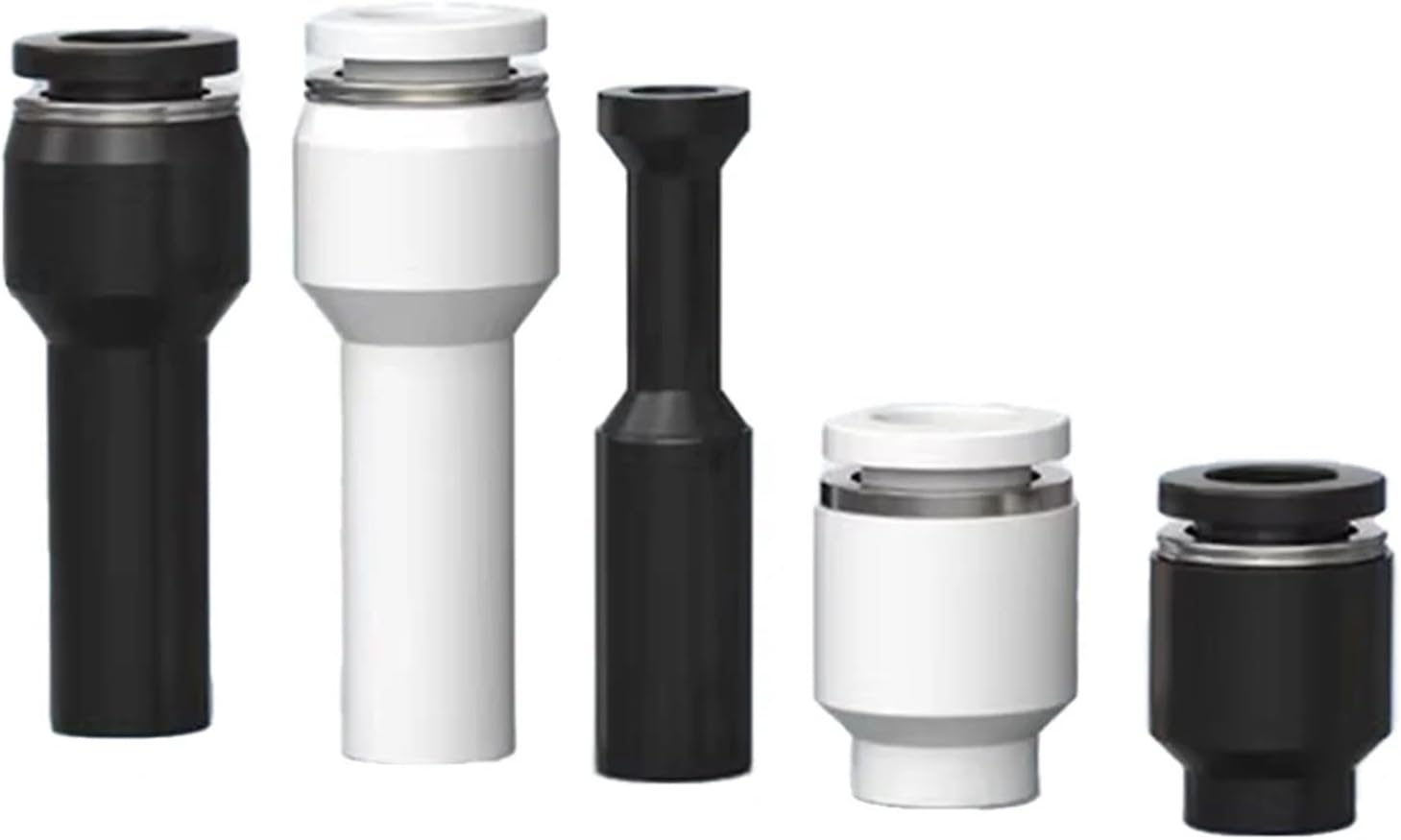 1pc PPF PP PGJ Pneumatic Joint Variable Diameter Pipe Pipe Cap Quick Insertion Gas Pipe Cap Air Hose 4 6 8 10 12 14 16mm(PPF-4,White)