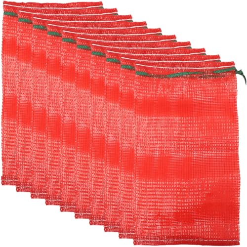 Bolsas de malla reutilizables para mariscos y almacenamiento de verduras con cordón