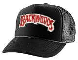 ALLNTRENDS Backwoods Trucker Embroidered Hat Embroidery Graphic Adult Adjustable Baseball Cap (Black)