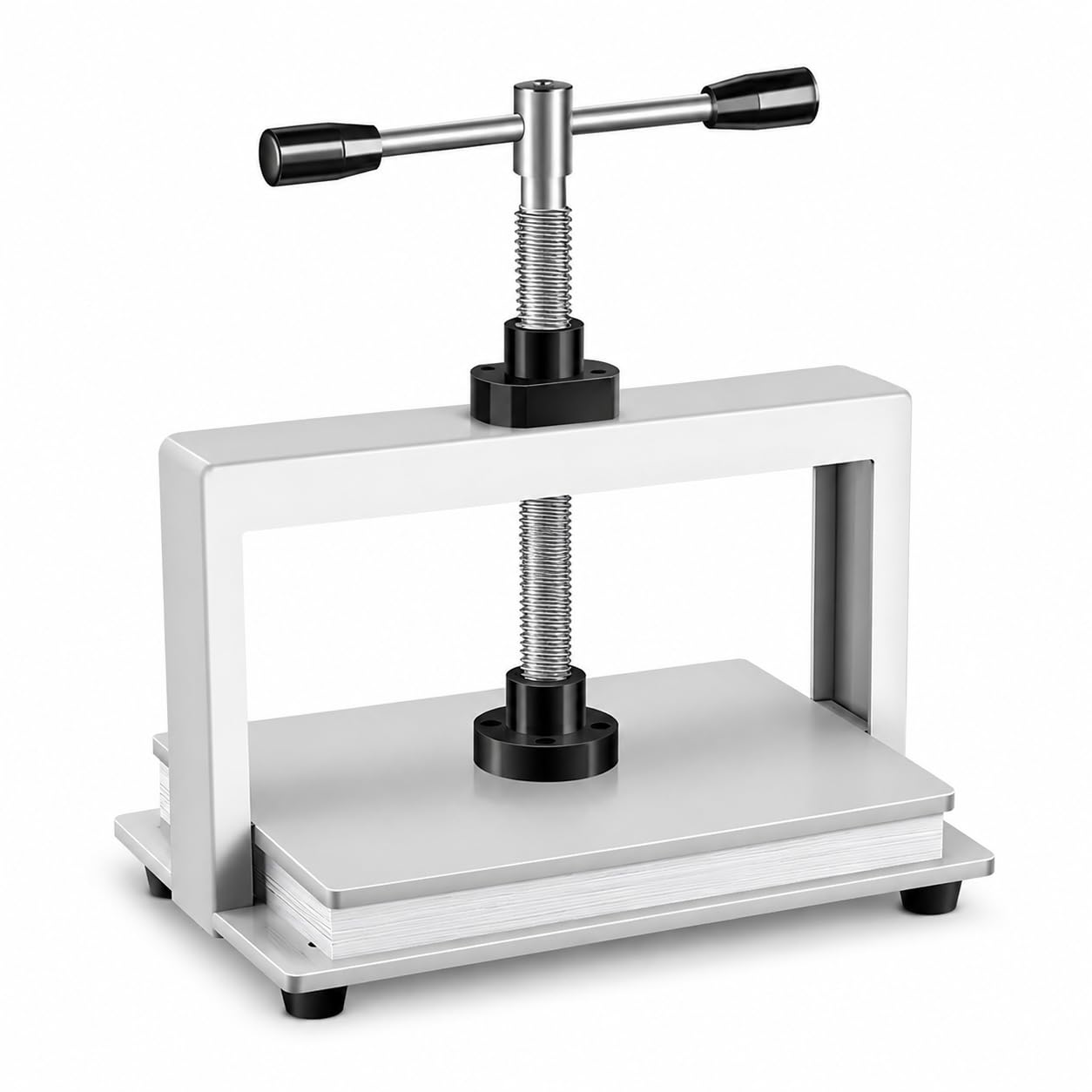 Macchina da stampa manuale resistente per carta, pressione 1500 kg, per rilegatura e appiattimento documenti A3, A4, ideale per l'elaborazione delle fatture