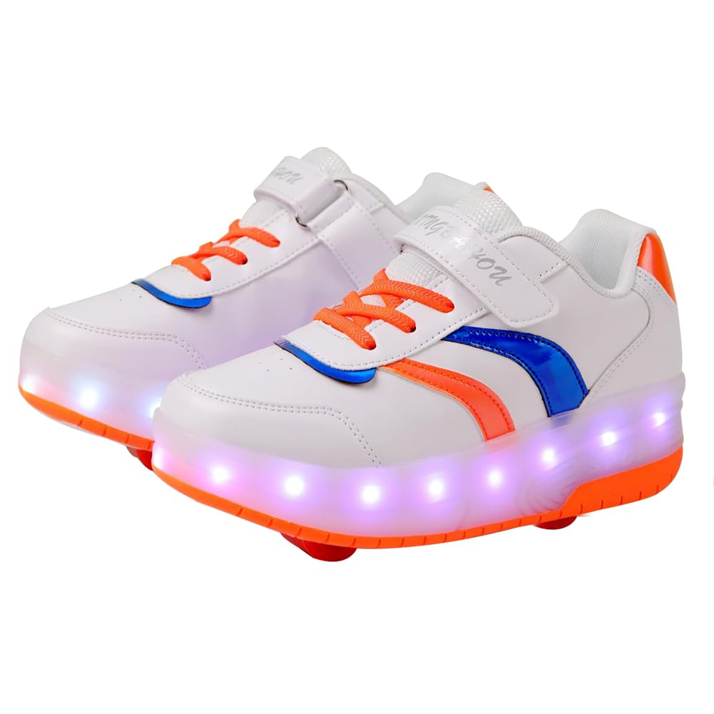 Ufatansy Roller Skate Shoes LED Light Up Shoes with Wheels Roller Shoes USB Rechargealbe Shoes Kids Gifts