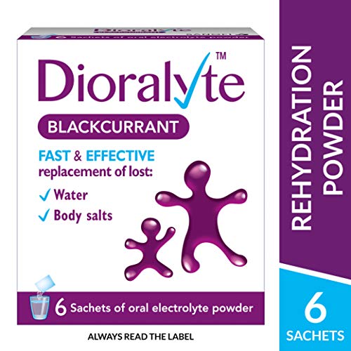 Dioralyte Supplement Replacement of Lost Body Water & Salts Sachets Blackcurrant Flavour, 6 Sachets