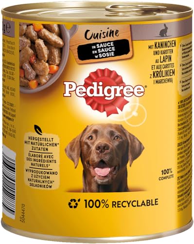Pedigree Hundedosenfutter - Verschiedene Geschmacksrichtungen 12x800g (12x800g, Kaninchen und Karotten)