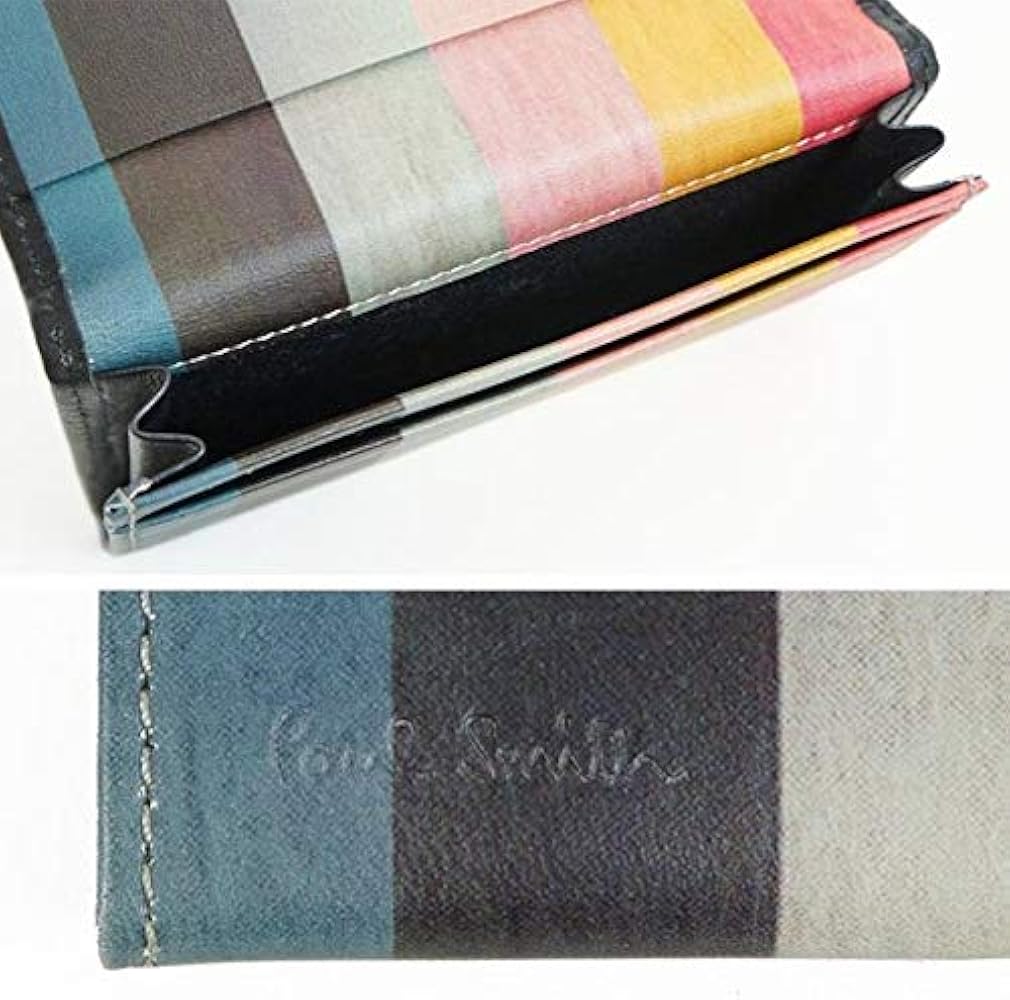 Amazon | [ポールスミス] アーティストストライプIN 牛革 名刺入れ