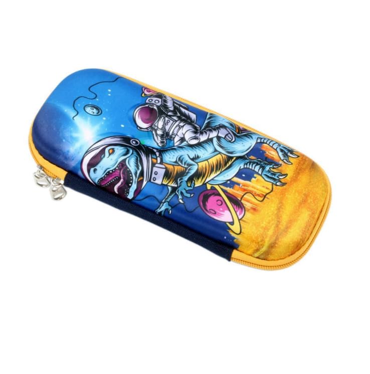 Pencil Case, Pen Storage box, 3D Cute Cartoon Design for Boys, Pencil Box, Multi-layer large capacity Pencil Case, Sturdy, Zipper Closure, Internal Mesh Pocket, 23 x 11 x 4 cm, kids ages 5 and above