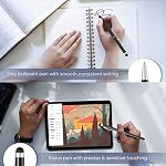 ORIbox Stylos,12pcs Universel 2 en 1 Stylus stylo à bille pour iPad,iPhone,Samsung,HTC,Kindle, Tablet, Tous les appareils tactiles capacitifs (6 Noir,6 Modèle: Oribox Stylus stylo P3PEN