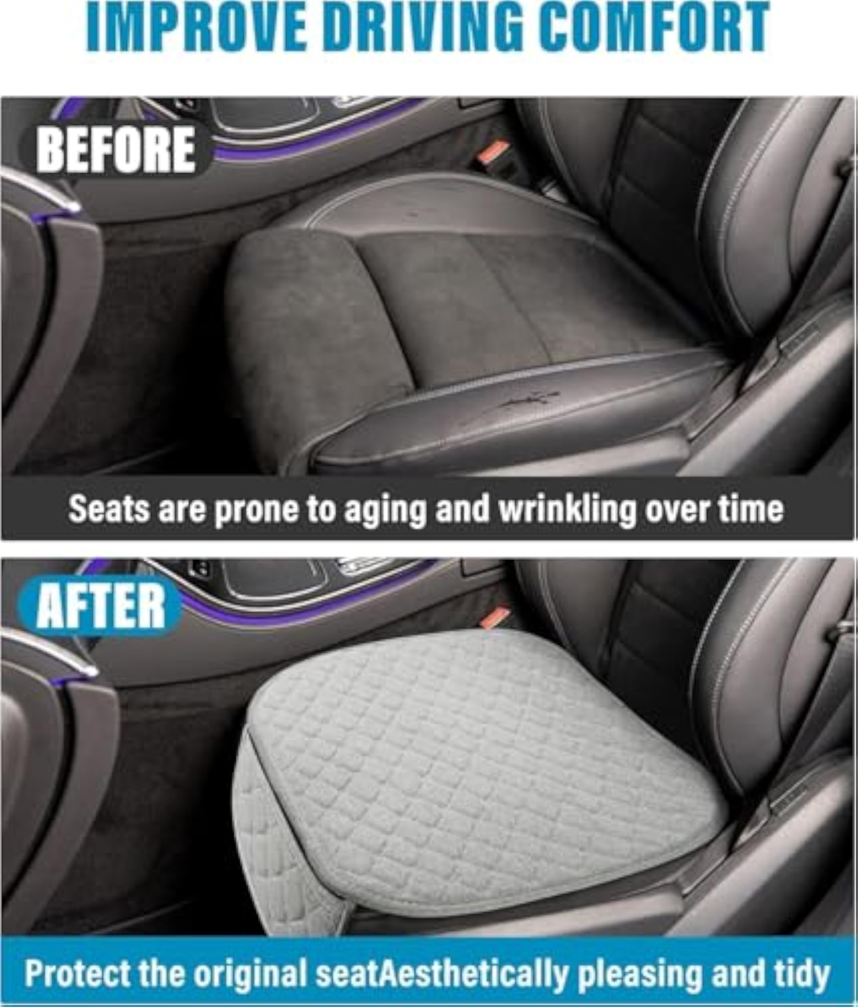 Ultra-Soft Memory Foam Car Seat Cushion