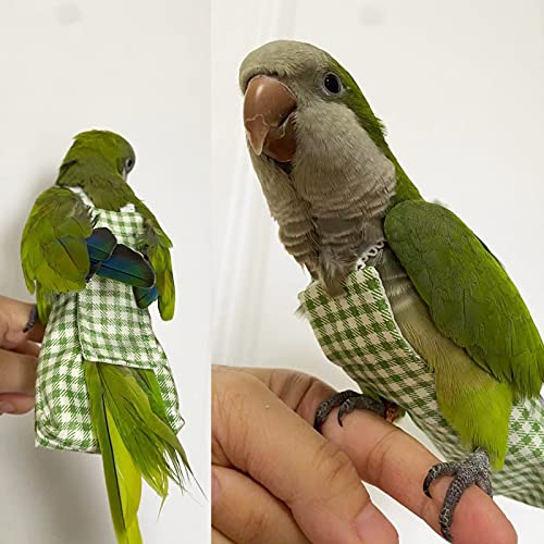 GUANLANT Quaker Parrot Flight Suits Fraldas para periquitos monge, calopsitas, roupas de papagaio, r