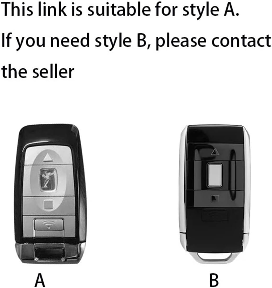 Leather Key Fob Cover Compatible For Rolls-Royce Cullinan Ghost Phantom Wraith Key Case Key Chains Car Accessories