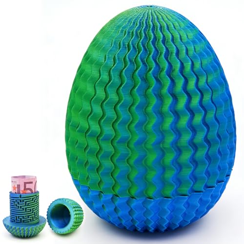 OPEIXSAYKOC Labyrinth-Geschenkbox Rätselbox Labyrinth für Geld (Blau-Grün)