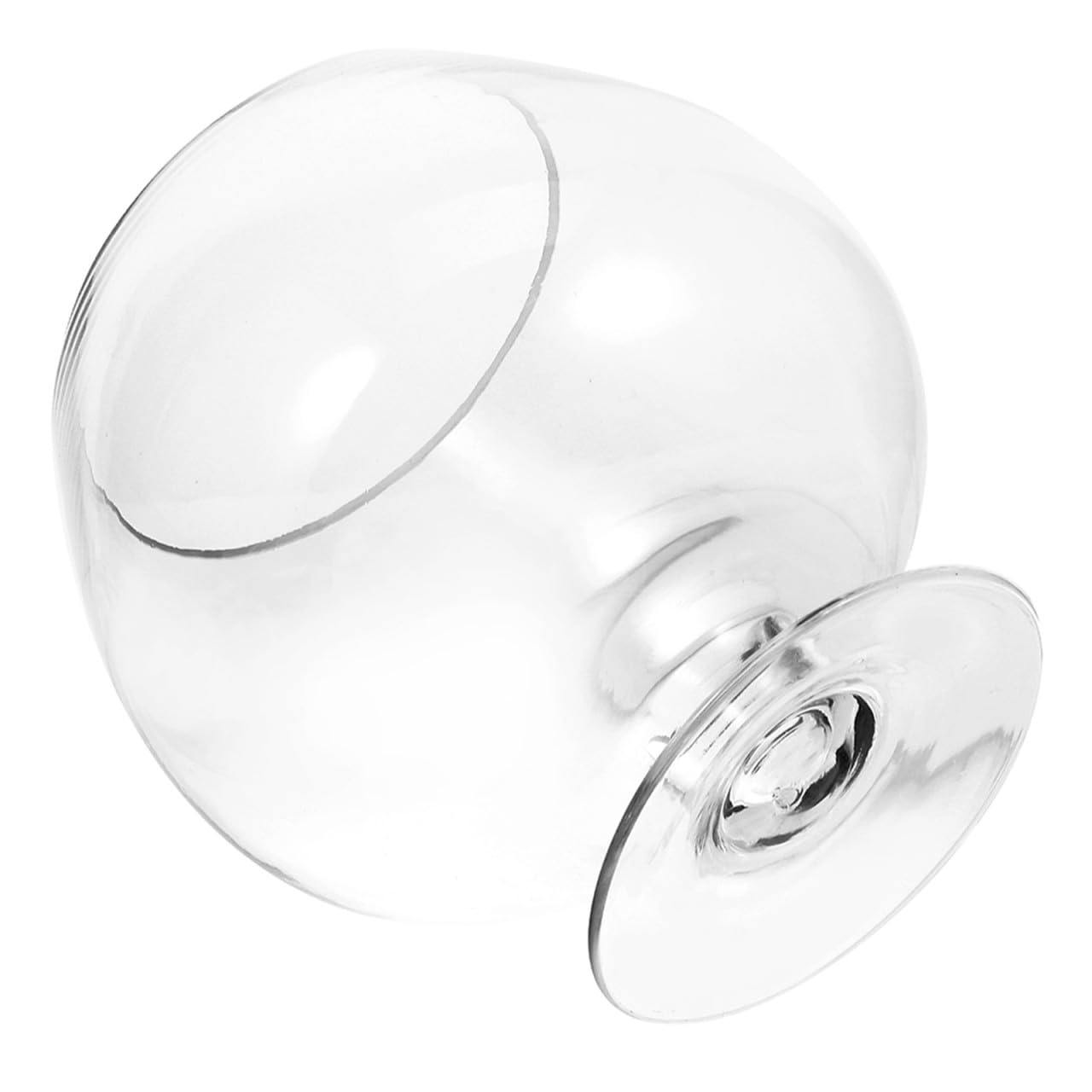 Homoyoyo Acquario Multifunzione in Vetro Trasparente per Pesci Rossi Betta, Vaso Decorativo da Scrivania per Ufficio e Casa, Acquario Decorativo Ecologico 19x19 Cm