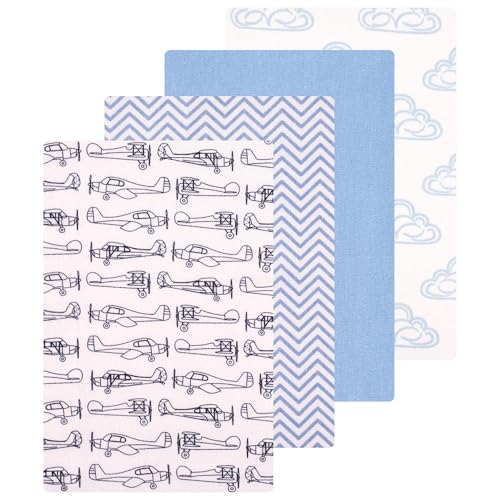 Image of Luvable Friends Little Treasure Flannel Receiving Blankets 4pk