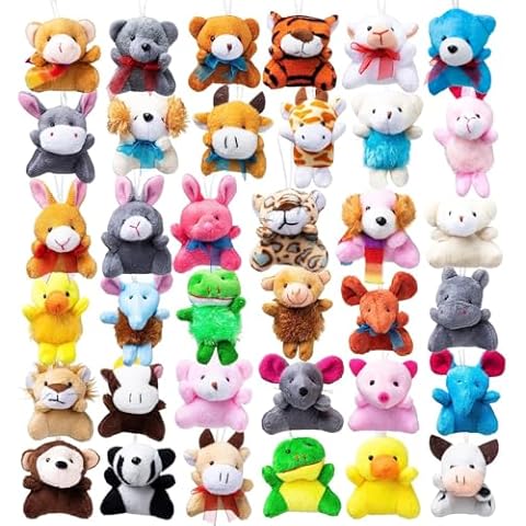 JOYIN 12 Pack Mini Animal Plush Toys Cover