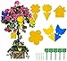 Walant Trampas adhesivas amarillas para moscas de fruta, atrapamoscas de doble cara, pegatinas ideales para plantas en maceta contra mosquitos tristes, pulgones, mineros, balcones, jardines