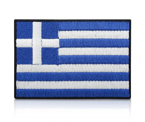 Écusson thermocollant drapeau de la Grèce - Motif drapeau grec - Écusson thermocollant - Finally Home