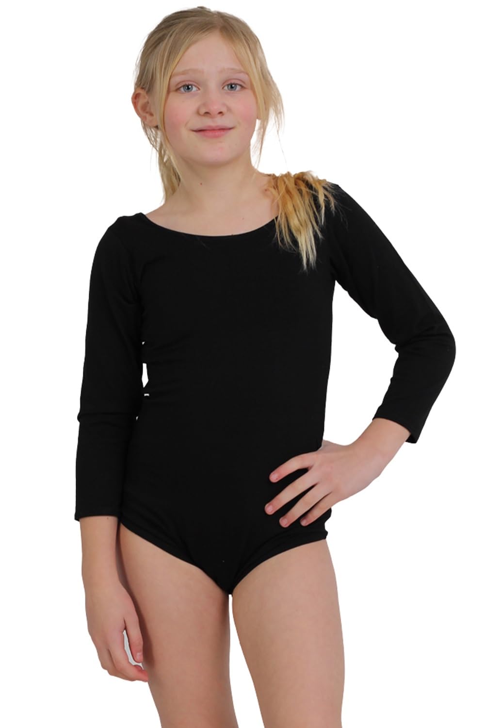 New Girl Children Ballet Dance Leotard Bodysuit Gymnastics Long Sleeved Dancewear Fancy Dress UK Age 3-13 Year