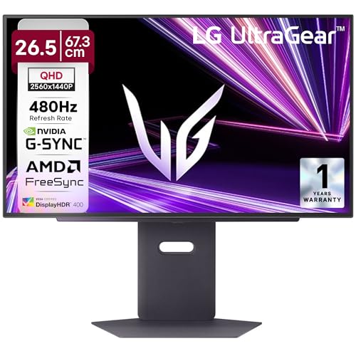 Image of LG 27GX790A-B 27-inch Ultragear OLED Gaming Monitor QHD 1440p 480Hz, 0.03ms, DisplayPort 2.1, True Black 400, NVIDIA G-Sync, AMD FreeSync Premium Pro, HDMI, USB, Tilt /Height /Swivel /Pivot Stand, Black