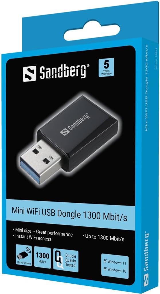 Sandberg Mini WiFi Dongle 1300 Mbit/s, 134-41