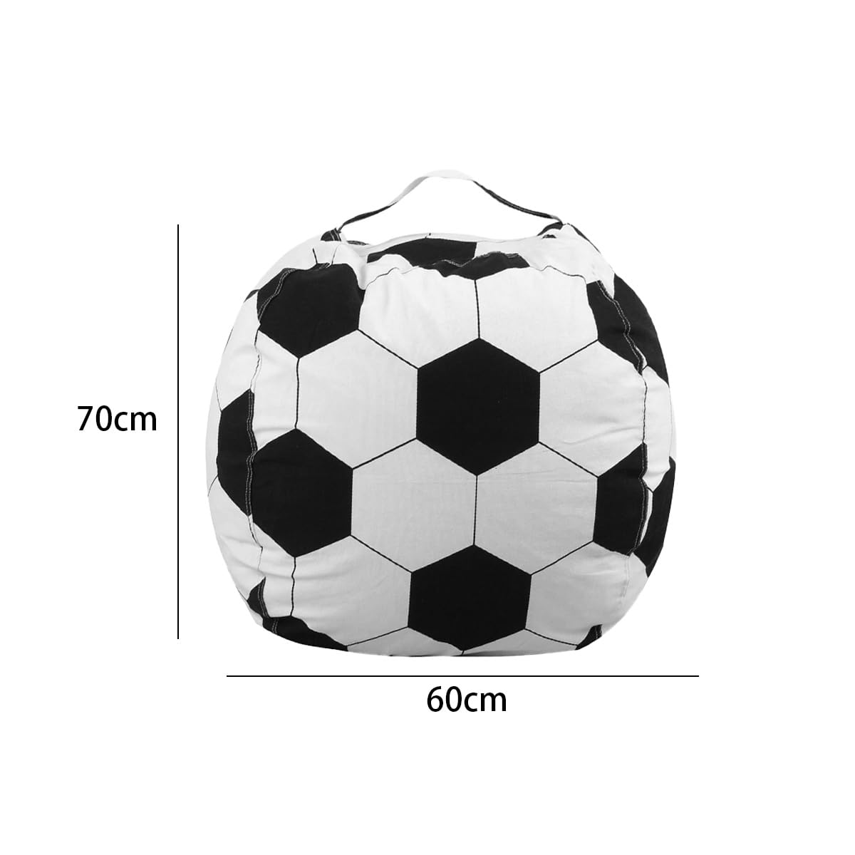 Hoite Football Bean Bag Covers Without Filling Adult Arm Chair Bean Bag Cover -Large Stuffed Toys Storage - Image 3