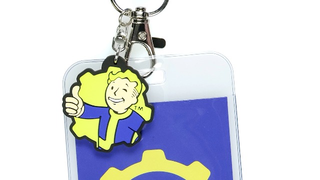 Amazon.com : Fallout Lanyard Vault 101 Clear ID Badge Holder with