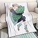 QTRT I Sette peccati Capitali-re Sfondo abbraccia Cuscino Bianco 3D Stampato Coperta Cartoon Anime Personaggi Morbido Peluche Coperta di Flanella Quilt Anime Fan Otaku Regalo Biancheria da Letto