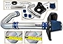 Cold Air Intake System with Heat Shield Kit + Filter Combo BLUE Compatible For 11-21 Challenger/Charger/Chrysler 11-21 300/14-15 300C 3.6L V6