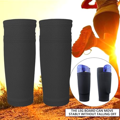 2 Paar Wadenkompressionssocken, Fußlose Schienbeinunterstützungen, Frauen & Herren Wadenärmel, Kompressions-Wadenwächter, Unterstützung Beinärmel, Schienbeinschiene-Unterstützung (Schwarz, Weiß)