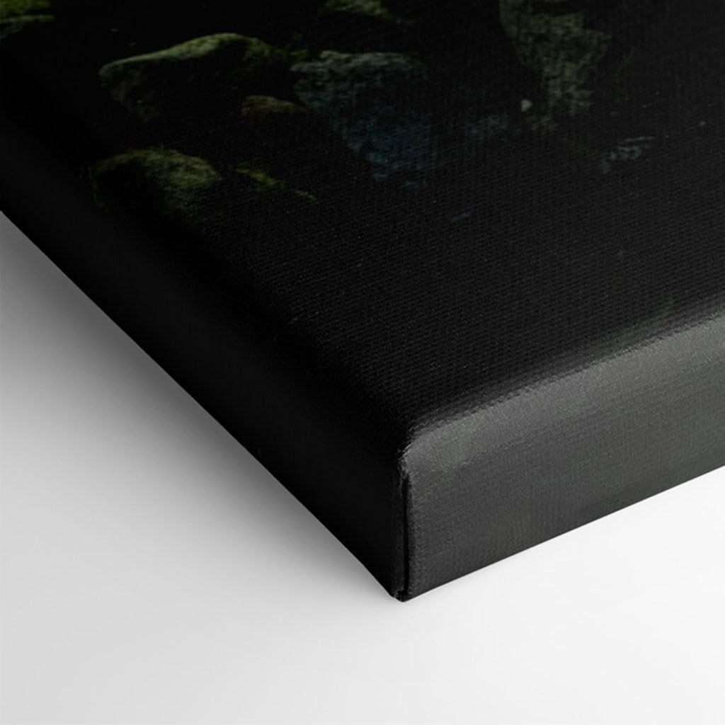 Canvas for Living room. Whispers of Serenity in a Japanese Garden Oasis, 27 x 18 inch Canvas Wall Art - Modernist Expressions - Zen Wall Decor