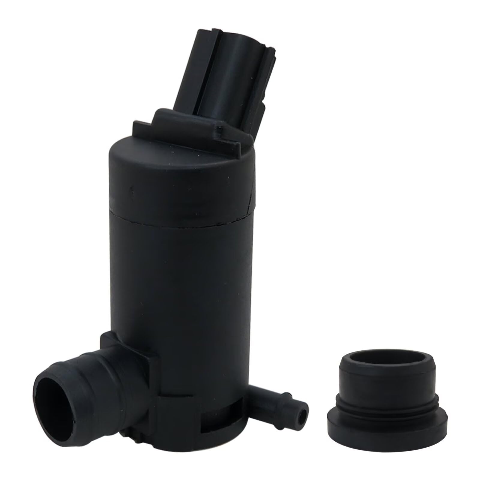 Upgraded Version Windshield Washer Pump w/Grommet Replacement for 2006-2014 Ford F150, Replaces WG-318 F6SU17664DA 7L8Z-17664-A